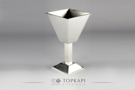 Square simple silver plated incense burner