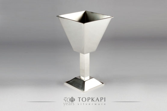 Square simple silver plated incense burner