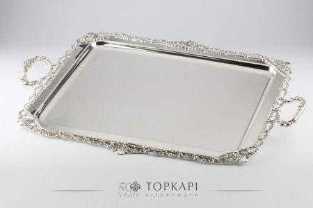 Silver plated classic 'Elizabeth' tray