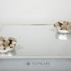 Topkapi-Rectangular butterfly tray with 2 chocolate bowls