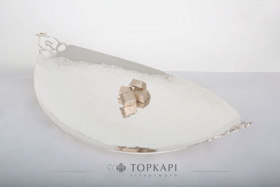 Topkapi-Eye Shaped hammered tray