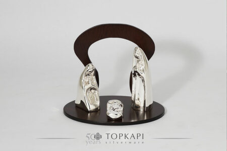 Limited edition silver plated 'Nativity'