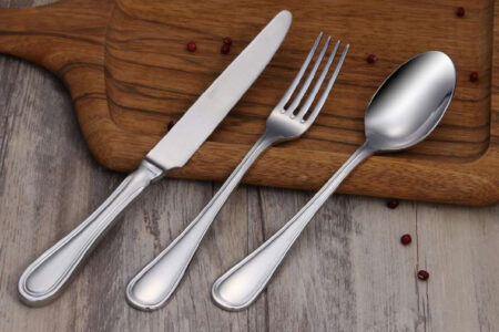 'Rayé' silver plated or stainless steel cutlery