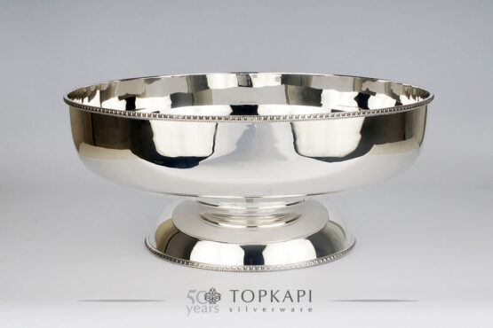 Topkapi-Footed-salad-bowl- silver plated-malmaison