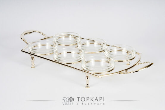 Topkapi-Stand-Dessert-Bowl-Silver plated