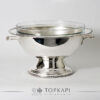 Topkapi-salad-bowl-Soup-handles-silver plated