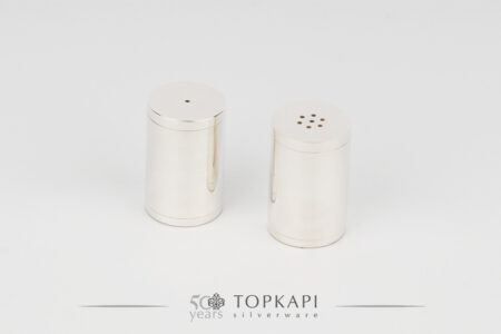 Silver plated salt and pepper set