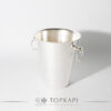 topkapi-Conical-ice-buket--ring-handles-silver plated