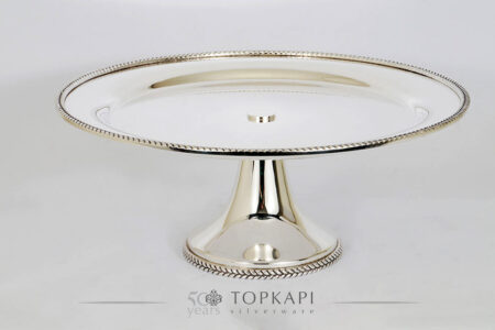 High silver plated cake & pastry stand 'Épi de blé'