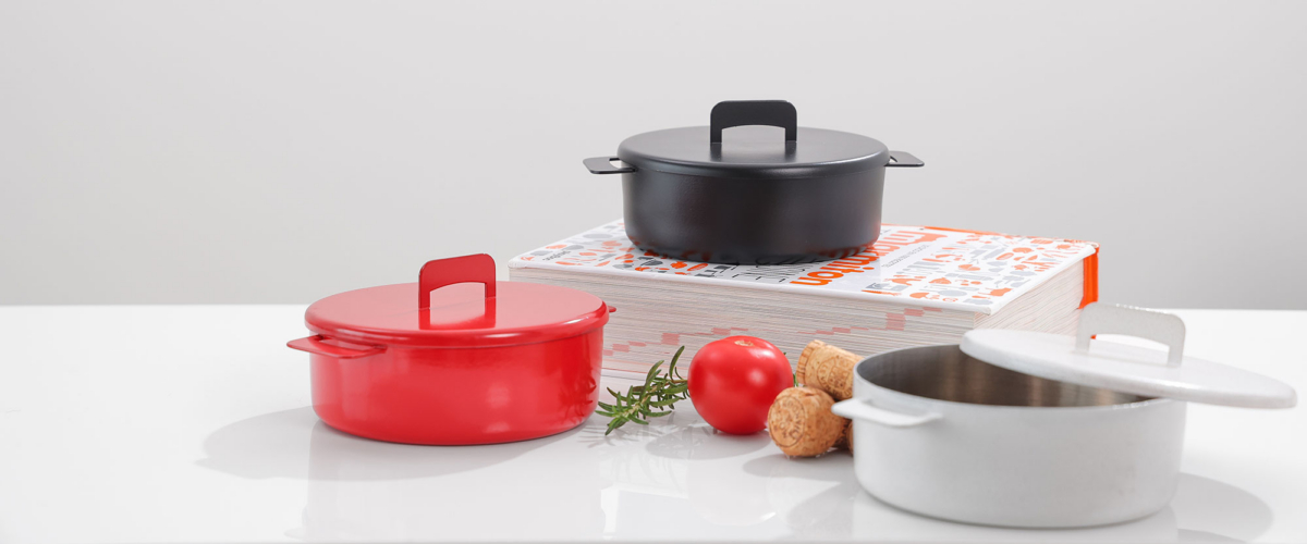 Topkapi-Colored , coated stainless steel small food presentation pots