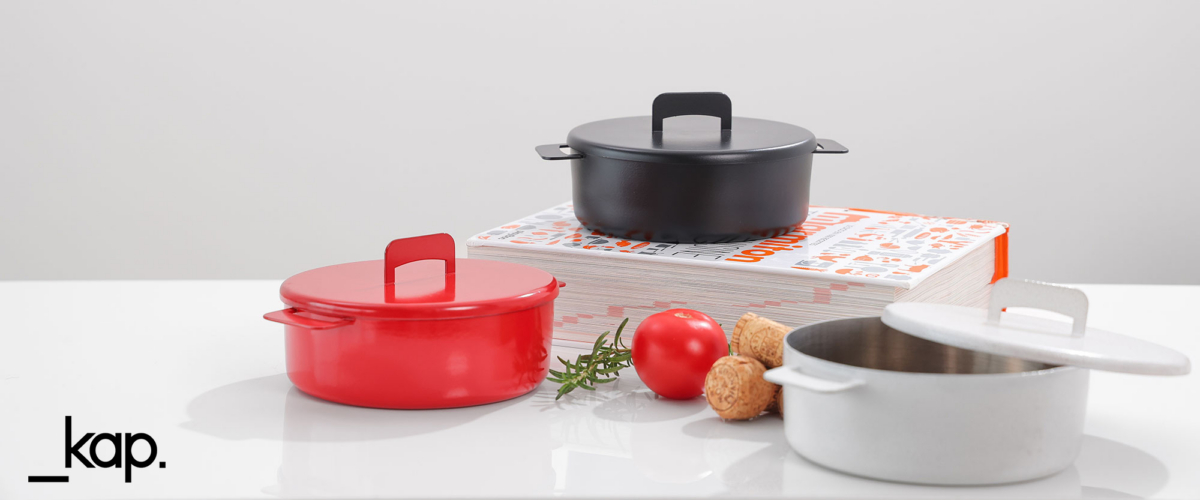 Topkapi-Colored , coated stainless steel small food presentation pots